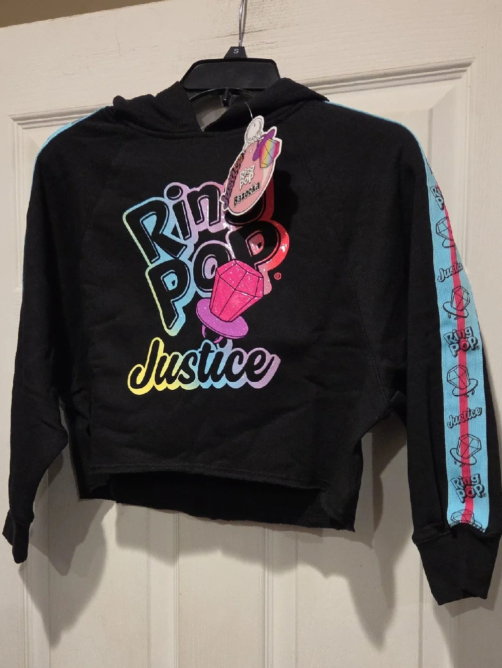 JUSTICE CROP HOODIE